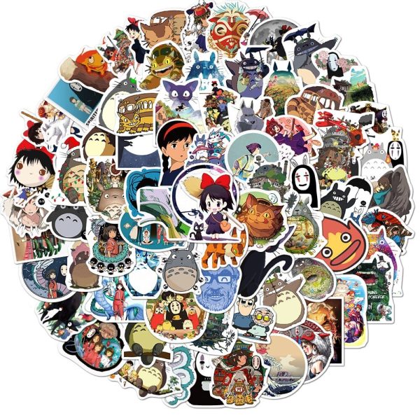 Totoro Bed - Ghibli Characters Random Mixed Stickers-Accessories, House Decor, My Neighbor Totoro, Other, princess mononoke, Spirited Away, Totoro Bed