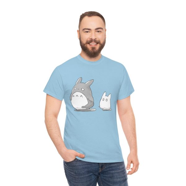 Totoro Sun Shade Cat Bus - Walking Mini Totoro T Shirt-Apparel, My Neighbor Totoro, Totoro Sun Shade Cat Bus, Tshirt