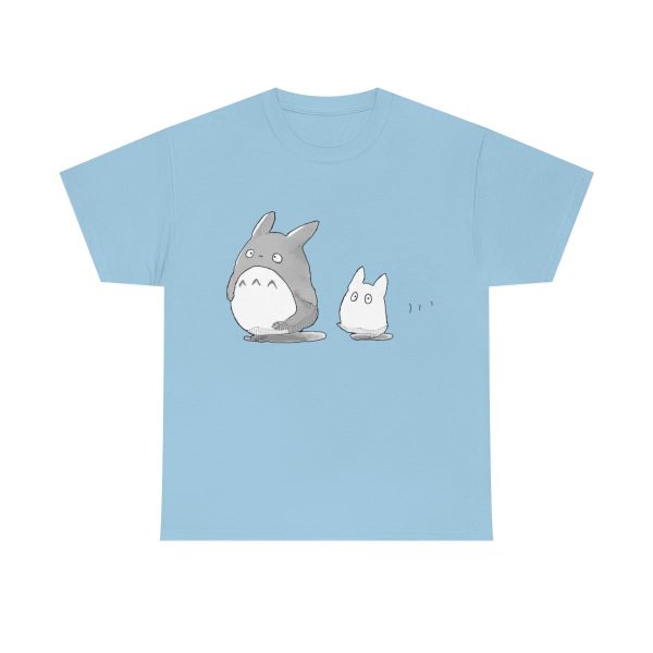 Totoro Sun Shade Cat Bus - Walking Mini Totoro T Shirt-Apparel, My Neighbor Totoro, Totoro Sun Shade Cat Bus, Tshirt