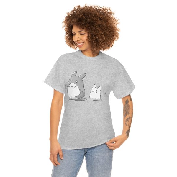 Totoro Sun Shade Cat Bus - Walking Mini Totoro T Shirt-Apparel, My Neighbor Totoro, Totoro Sun Shade Cat Bus, Tshirt