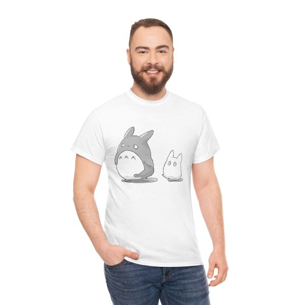 Totoro Sun Shade Cat Bus - Walking Mini Totoro T Shirt-Apparel, My Neighbor Totoro, Totoro Sun Shade Cat Bus, Tshirt