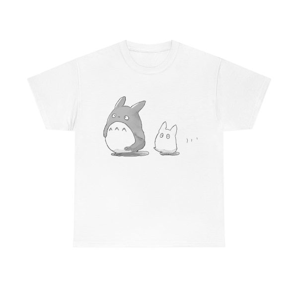 Totoro Sun Shade Cat Bus - Walking Mini Totoro T Shirt-Apparel, My Neighbor Totoro, Totoro Sun Shade Cat Bus, Tshirt