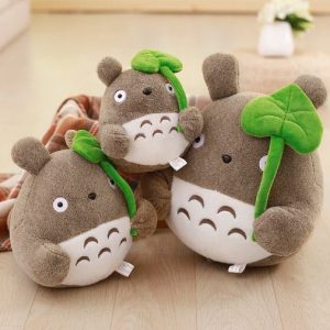 Totoro Plush Toy - Totoro Plush with lotus leaf-My Neighbor Totoro, Plushies, Totoro Plush Toy