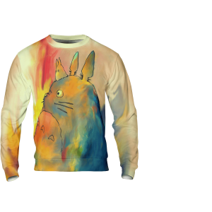 My Neighbor Totoro Characters - Totoro Colorful 3D Sweatshirt-Apparel, My Neighbor Totoro, My Neighbor Totoro Characters, Sweatshirt