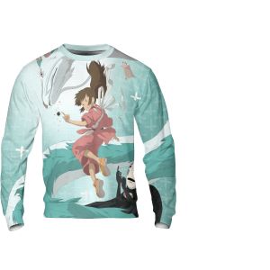 Spirited Away Live Action - Spirited Away Sen and Haku in Water 3D Sweatshirt-Apparel, Spirited Away, Spirited Away Live Action, Sweatshirt