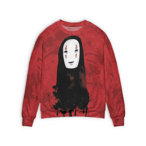 Miyazaki's Spirited Away - Spirited Away No Face Kaonashi 3D Sweater-Apparel, kaonashi, Miyazaki Spirited Away, Miyazakis Spirited Away, no face, Soot Balls In Spirited Away, Spirited Away, Sweater