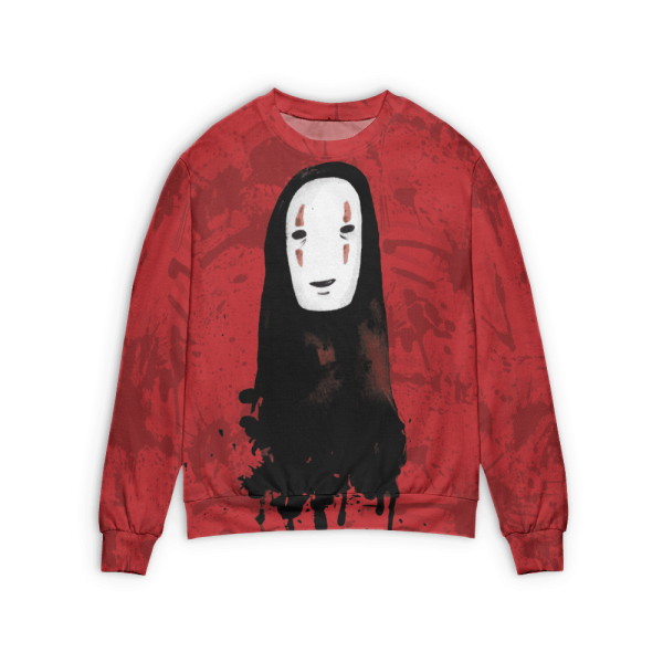 Miyazaki's Spirited Away - Spirited Away No Face Kaonashi 3D Sweater-Apparel, kaonashi, Miyazaki Spirited Away, Miyazakis Spirited Away, no face, Soot Balls In Spirited Away, Spirited Away, Sweater