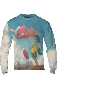 Ponyo Film - Ponyo and Sosuke Reunion 3D Sweatshirt-Apparel, ponyo, Ponyo Film, Sweatshirt