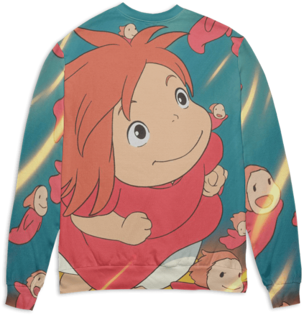 Studio Ghibli Ponyo - Ponyo Freedom 3D Sweater-Apparel, ponyo, Studio Ghibli Ponyo, Sweater