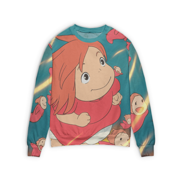 Studio Ghibli Ponyo - Ponyo Freedom 3D Sweater-Apparel, ponyo, Studio Ghibli Ponyo, Sweater