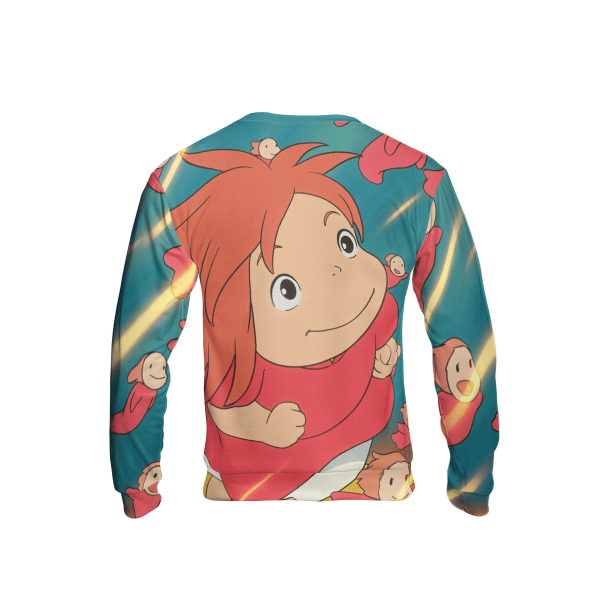 Where Can I Watch Ponyo - Ponyo Freedom 3D Sweatshirt-Apparel, ponyo, Sweatshirt, Where Can I Watch Ponyo