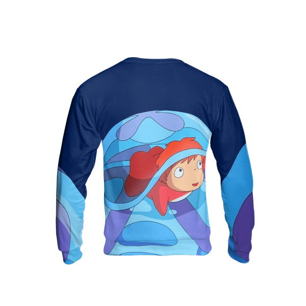 Ponyos Mom - Ponyo First Trip 3D Sweatshirt-Apparel, ponyo, Ponyos Mom, Sweatshirt