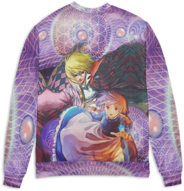 Howl's Moving Castle Merry Go Round Of Life Piano - Howl’s Moving Castle – Howl and Sophie 3D Sweater-Apparel, Howl's Moving Castle, Howl's Moving Castle Merry Go Round Of Life Piano, Sweater