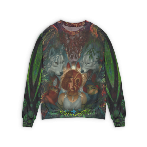 Princess Mononoke Characters - Princess Mononoke 3D Sweater-Apparel, princess mononoke, Princess Mononoke Characters, Sweater