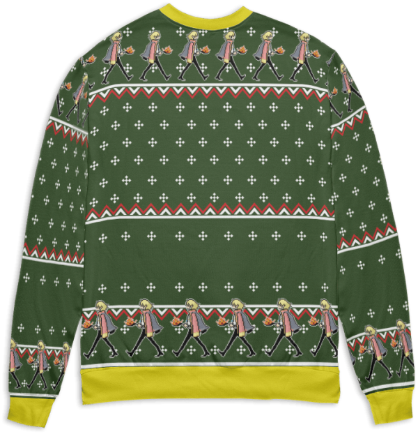 Characters From Howl's Moving Castle - Howl’s Moving Castle – The Fire is So Delightful Ugly Christmas Sweater-Apparel, Characters From Howl's Moving Castle, Howl's Moving Castle, Sweater, ugly sweater