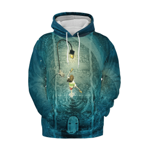 Boh Spirited Away - Spirited Away Poster 3D Hoodie-Apparel, Boh Spirited Away, Hoodie, Spirited Away, Spirited Away 2, Spirited Away Haku And Chihiro