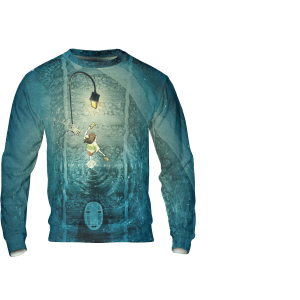 Haku Spirited Away - Spirited Away Poster 3D Sweatshirt-Apparel, Haku Spirited Away, Spirited Away, Sweatshirt