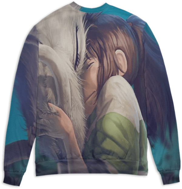 Spirited Away Haku - Spirited Away Chihiro and Haku Dragon 3D Sweater-Apparel, Minimalistic Spirited Away Wallpaper Portrait, Spirited Away, Spirited Away Haku, Spirited Away: Live On Stage, Sweater