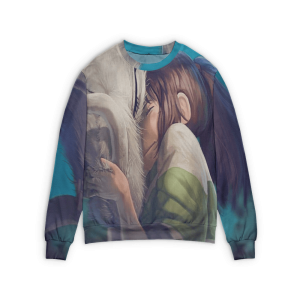 Spirited Away Haku - Spirited Away Chihiro and Haku Dragon 3D Sweater-Apparel, Minimalistic Spirited Away Wallpaper Portrait, Spirited Away, Spirited Away Haku, Spirited Away: Live On Stage, Sweater