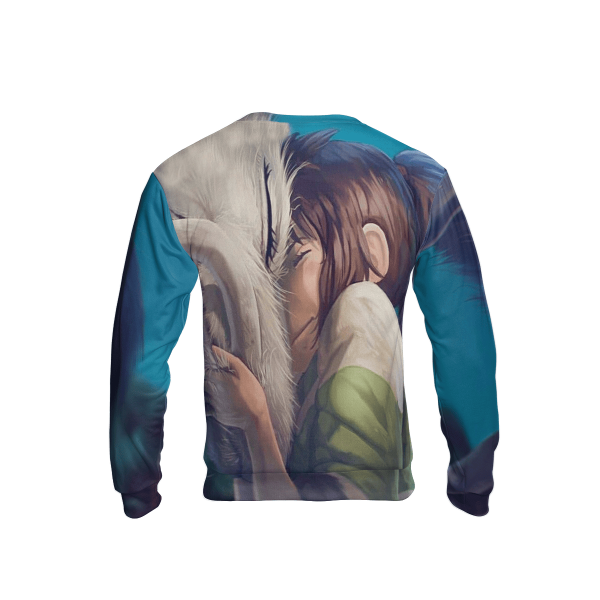 Characters Spirited Away - Spirited Away Chihiro and Haku Dragon 3D Sweatshirt-Apparel, Characters Spirited Away, Spirited Away, Sweatshirt