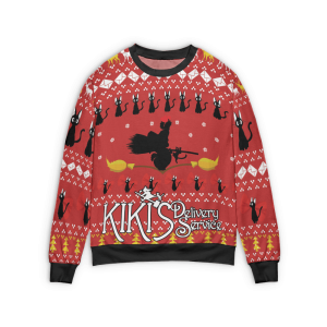 Kiki's Delivery Service Cosplay - Kiki’s Delivery Service Ugly Christmas Sweater-Apparel, Kiki's Delivery Service, Kiki's Delivery Service Cosplay, Sweater, ugly sweater