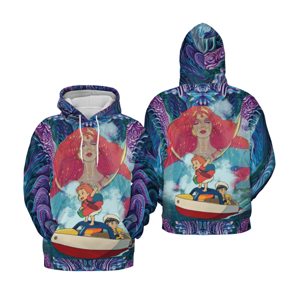 Is Ponyo Problematic - Ponyo Mother of The Sea 3D Hoodie-Apparel, Hoodie, Is Ponyo Problematic, ponyo