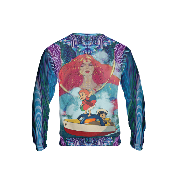 Nicole Ponyo - Ponyo Mother of The Sea 3D Sweatshirt-Apparel, Nicole Ponyo, ponyo, Sweatshirt