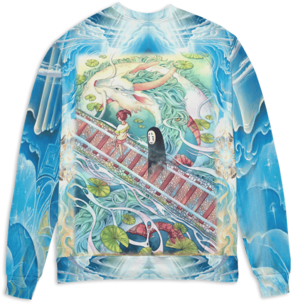 Spirited Away Characters - Spirited Away – Follow the Railway 3D Sweater-Apparel, Spirited Away, Spirited Away Characters, Sweater