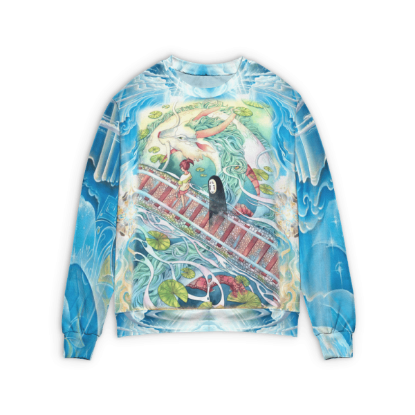 Spirited Away Characters - Spirited Away – Follow the Railway 3D Sweater-Apparel, Spirited Away, Spirited Away Characters, Sweater