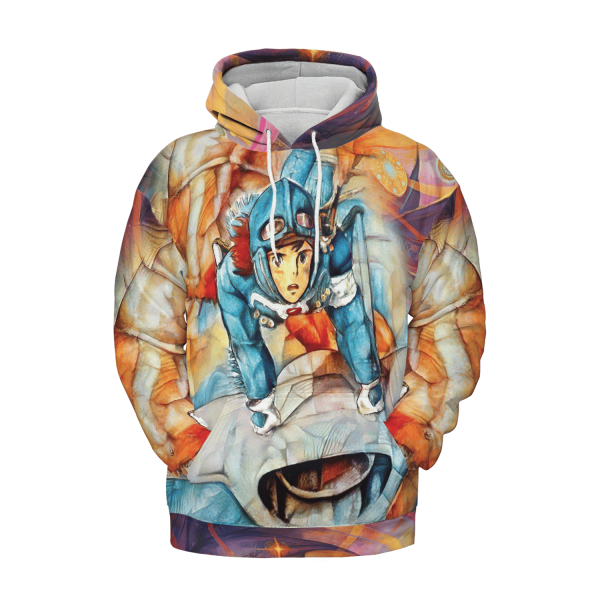 Nausicaa and The Valley of The Wind Canvas 3D Hoodie-Apparel, Hoodie