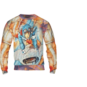 Nausicaa and The Valley of The Wind Canvas 3D Sweatshirt-Apparel, Sweatshirt