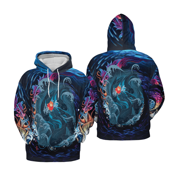 Lisa Ponyo - Ponyo on The Sea 3D Hoodie-Apparel, Hoodie, Lisa Ponyo, ponyo