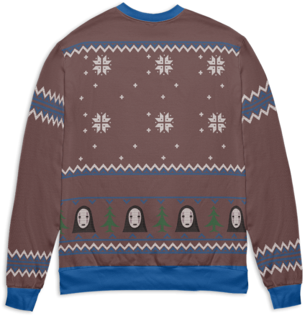 Spirited Away Soot Sprites - Spirited Away Characters Ugly Christmas Sweater Style 3-Apparel, Dragon In Spirited Away, Spirited Away, Spirited Away Lin, Spirited Away Soot Sprites, Sweater, ugly sweater