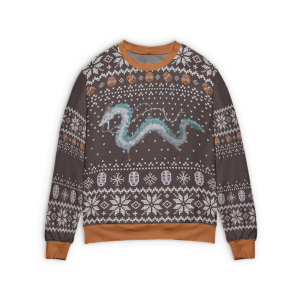 Mi Vecino Totoro - Spirited Away Haku Dragon Ugly Christmas Sweater Style 2-Apparel, Mi Vecino Totoro, Spirited Away, Sweater, ugly sweater