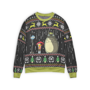 Totoro Costume - Totoro – The Ugly Christmas Sweater Style 2-Apparel, My Neighbor Totoro, Sweater, Totoro Costume, ugly sweater