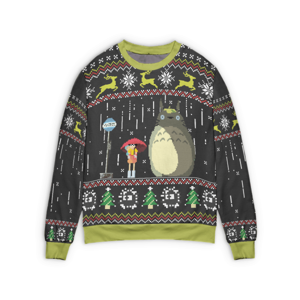 Totoro Costume - Totoro – The Ugly Christmas Sweater Style 2-Apparel, My Neighbor Totoro, Sweater, Totoro Costume, ugly sweater