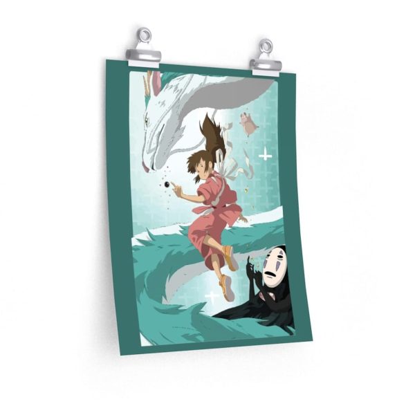 Spirited Away Sen - Spirited Away – Sen and Haku under Water Poster-House Decor, Poster, Spirited Away, Spirited Away Sen