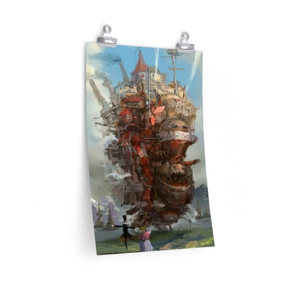 Fire Howl's Moving Castle - Howl’s Moving Castle Watercolor Fanart Poster-Fire Howl's Moving Castle, House Decor, Howl's Moving Castle, Poster