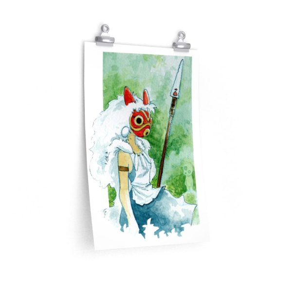 Princess Mononoke Theaters - Princess Mononoke Watercolor Style 2 Poster-House Decor, Poster, princess mononoke, Princess Mononoke Theaters