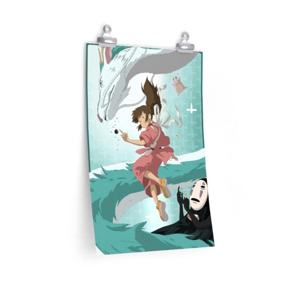 Spirited Away Sen - Spirited Away – Sen and Haku under Water Poster-House Decor, Poster, Spirited Away, Spirited Away Sen