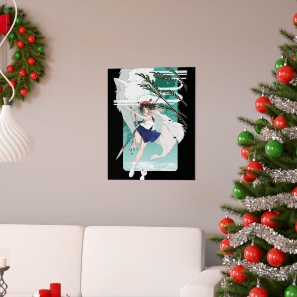 Moro Princess Mononoke - Princess Mononoke Fanart Poster-House Decor, Moro Princess Mononoke, Poster, princess mononoke