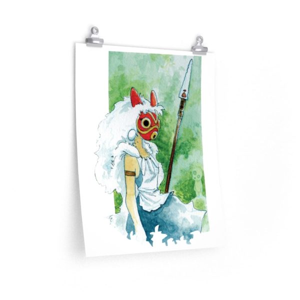 Princess Mononoke Theaters - Princess Mononoke Watercolor Style 2 Poster-House Decor, Poster, princess mononoke, Princess Mononoke Theaters