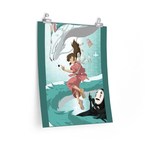 Spirited Away Sen - Spirited Away – Sen and Haku under Water Poster-House Decor, Poster, Spirited Away, Spirited Away Sen