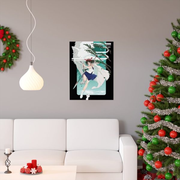 Moro Princess Mononoke - Princess Mononoke Fanart Poster-House Decor, Moro Princess Mononoke, Poster, princess mononoke