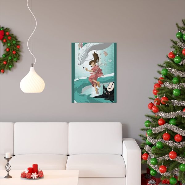 Spirited Away Sen - Spirited Away – Sen and Haku under Water Poster-House Decor, Poster, Spirited Away, Spirited Away Sen