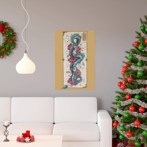 Spirited Away Radish Spirit - Spirited Away – Haku Dragon Fanart Poster-House Decor, Poster, Spirited Away, Spirited Away Radish Spirit