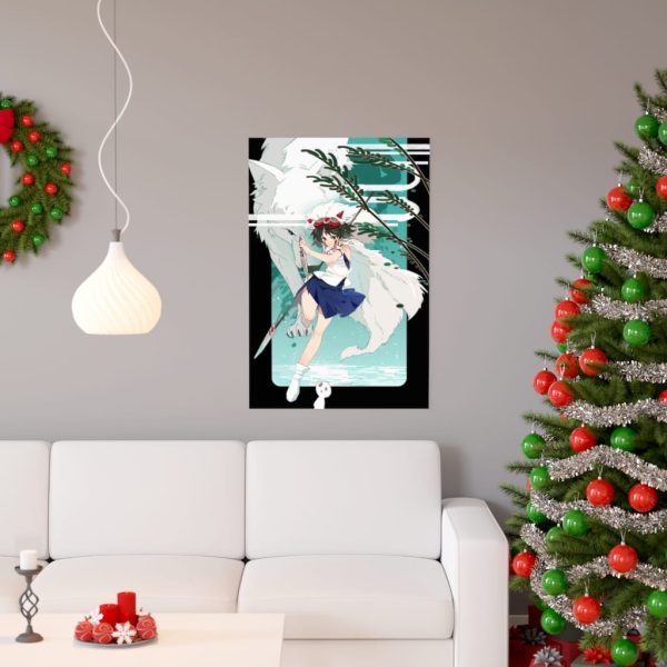 Moro Princess Mononoke - Princess Mononoke Fanart Poster-House Decor, Moro Princess Mononoke, Poster, princess mononoke