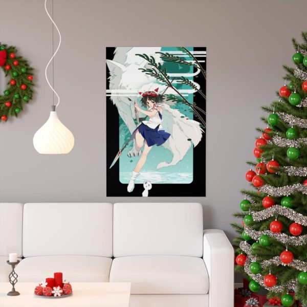 Moro Princess Mononoke - Princess Mononoke Fanart Poster-House Decor, Moro Princess Mononoke, Poster, princess mononoke