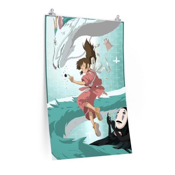 Spirited Away Sen - Spirited Away – Sen and Haku under Water Poster-House Decor, Poster, Spirited Away, Spirited Away Sen