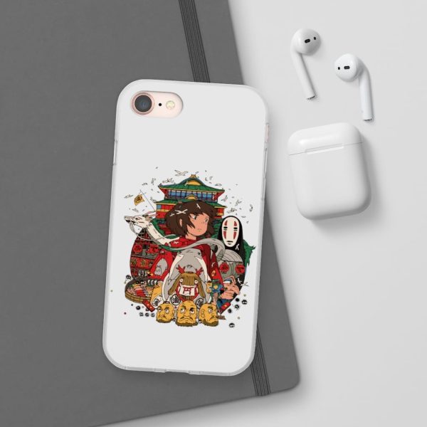 Spirited Away Poster - Spirited Away – Sen and Friends iPhone Cases-Accessories, kaonashi, no face, Phone Case, Spirited Away, Spirited Away Poster